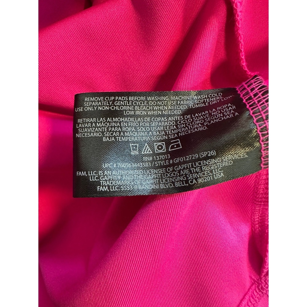 NEW Gap Active Tank Dress Hot Pink Medium GapFit Cup Bra Wicking Pickball Tennis - Picture 9 of 16